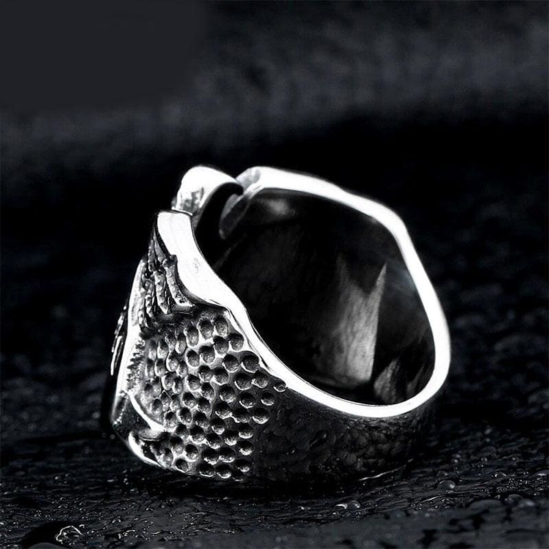 Anillo de motorista americano vintage