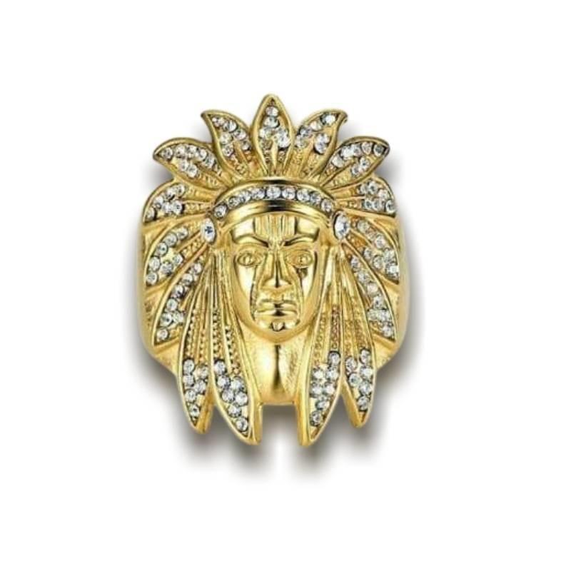 Anillo jefe indio vintage