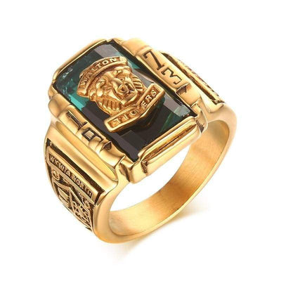 Anillo vintage para hombre de la Marina de los EE. UU.