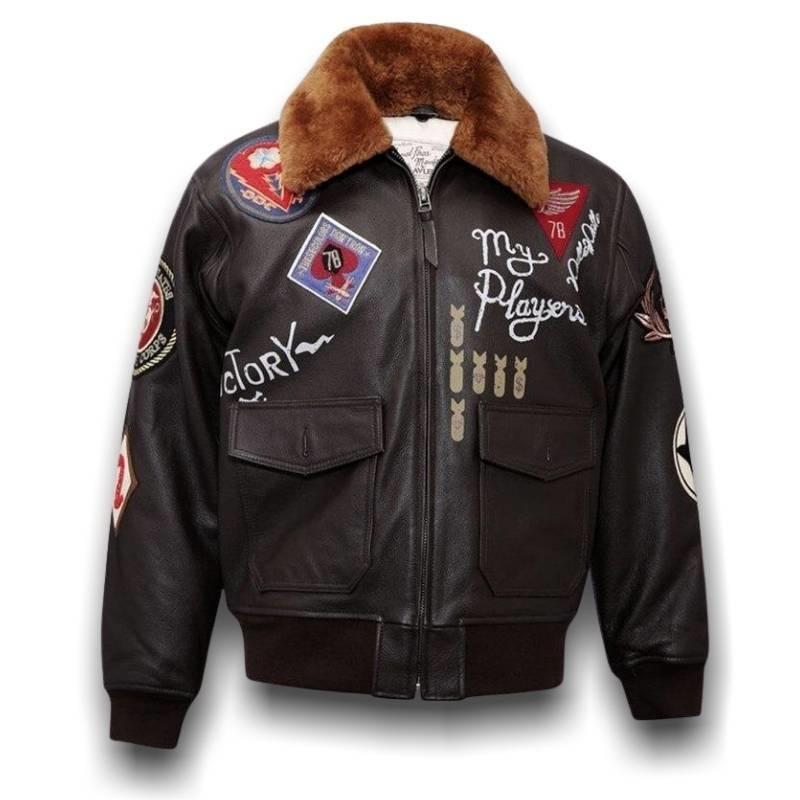 Chaqueta bomber americana vintage de la Segunda Guerra Mundial