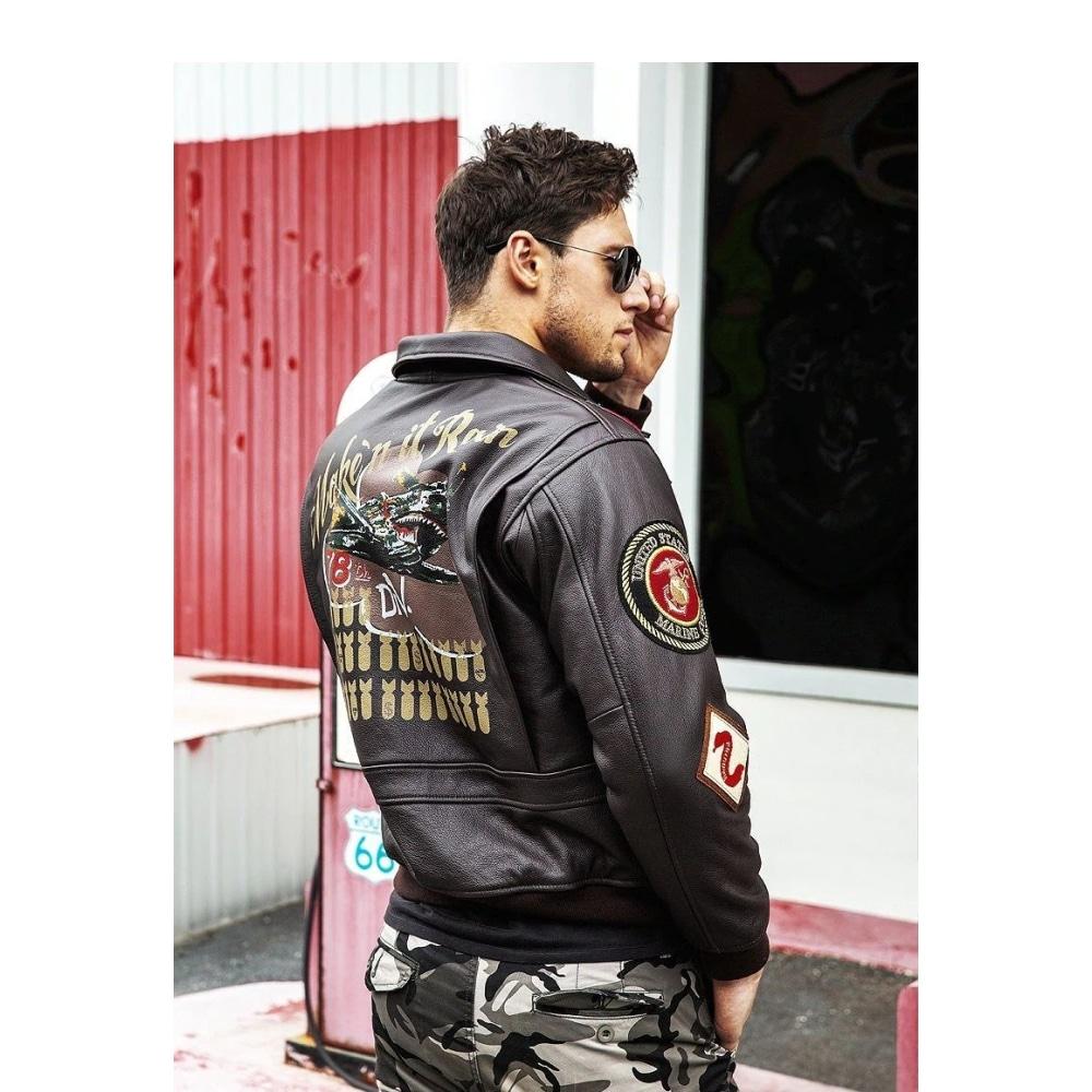 Chaqueta bomber americana vintage de la Segunda Guerra Mundial