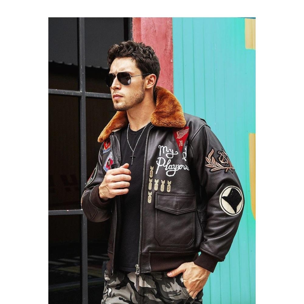 Chaqueta bomber americana vintage de la Segunda Guerra Mundial