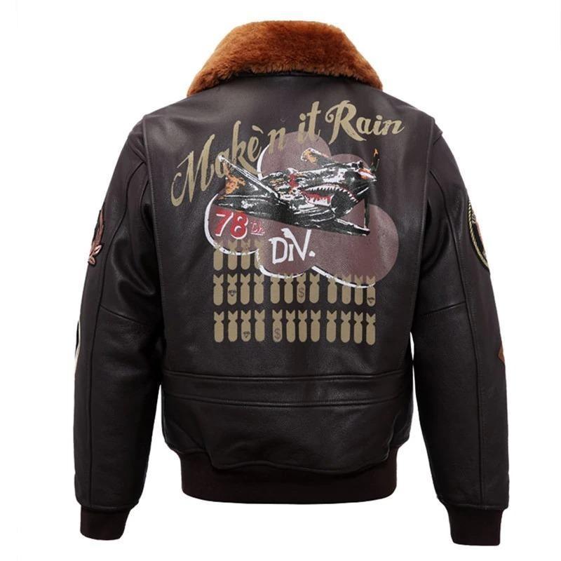 Chaqueta bomber americana vintage de la Segunda Guerra Mundial