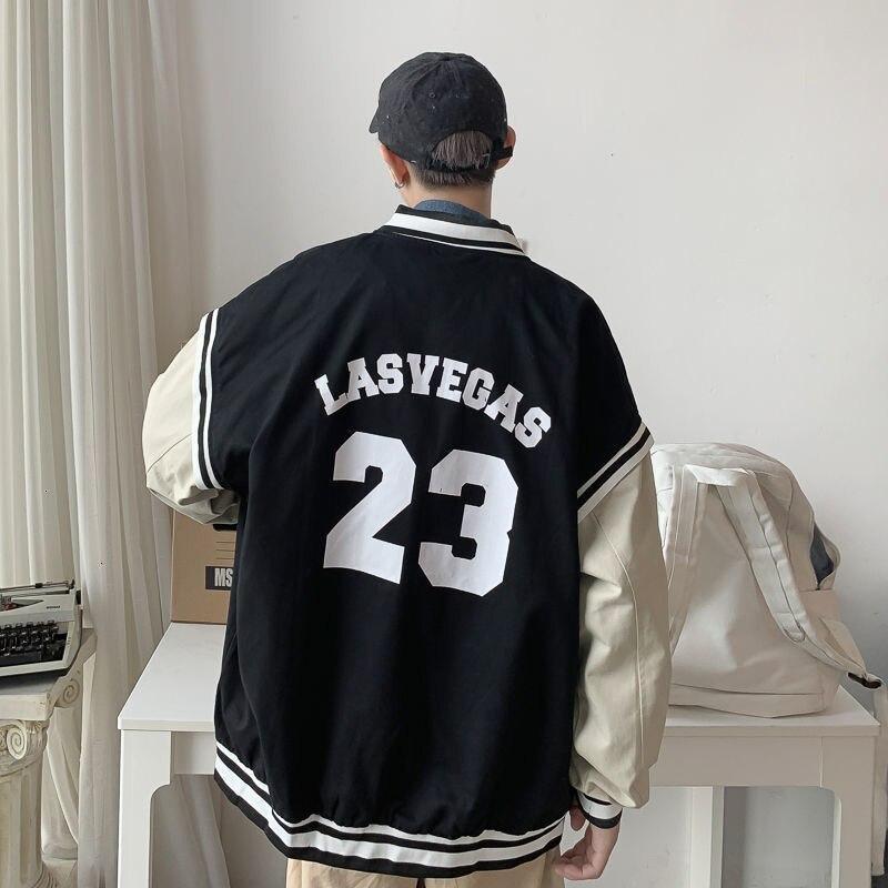 Chaqueta de béisbol americana vintage para hombre