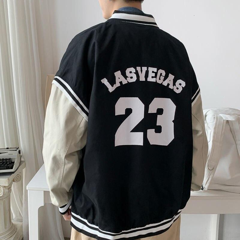 Chaqueta de béisbol americana vintage para hombre