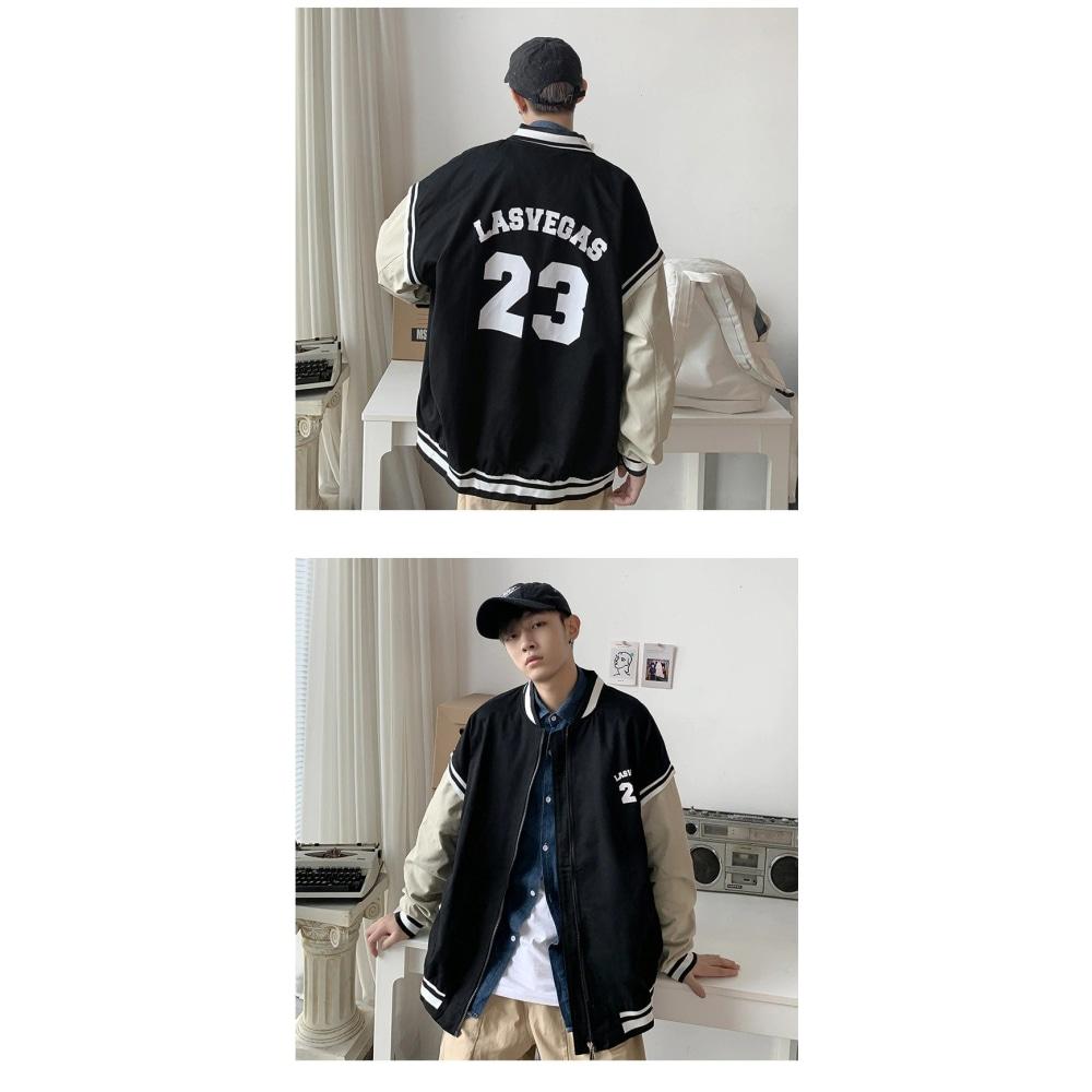 Chaqueta de béisbol americana vintage para hombre