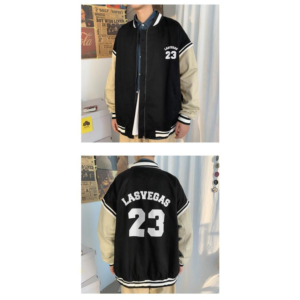 Chaqueta de béisbol americana vintage para hombre