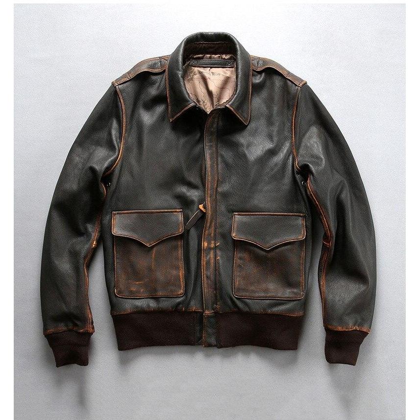 Chaqueta de piloto de combate estadounidense vintage