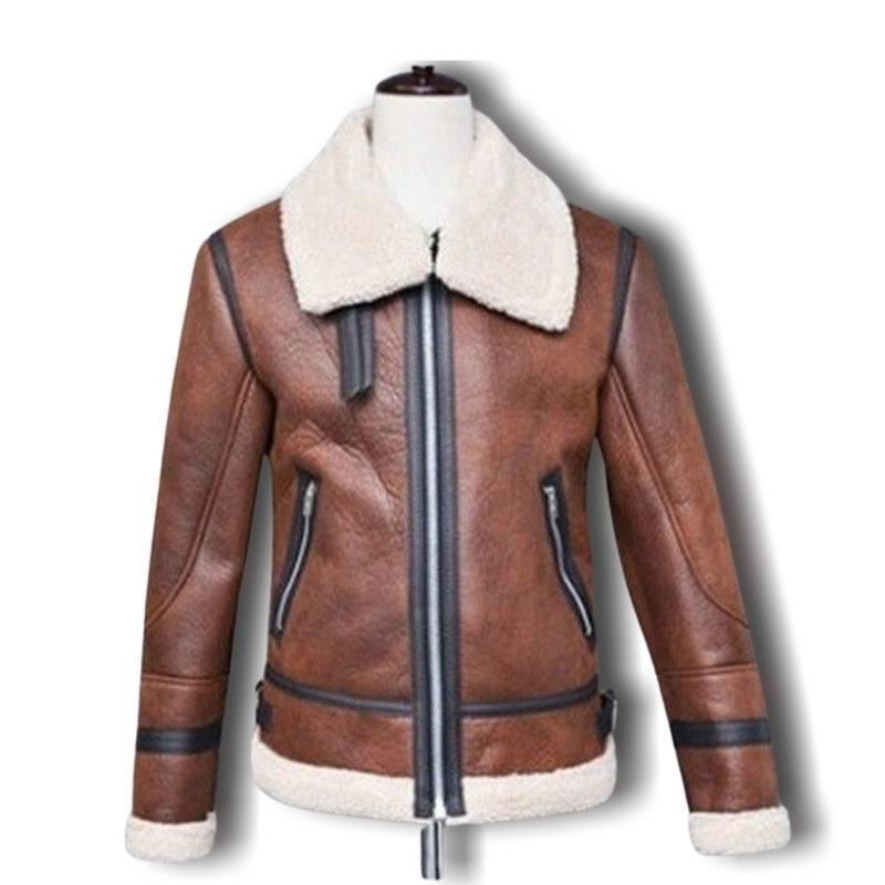 Chaqueta Americana Vintage de Cuero Teddy
