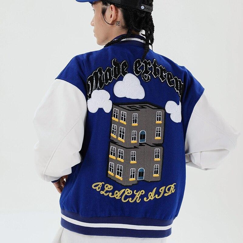 Chaqueta de peluche vintage de fútbol americano