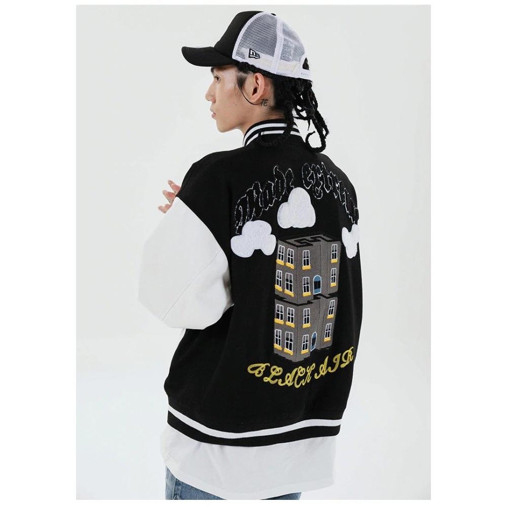 Chaqueta de peluche vintage de fútbol americano