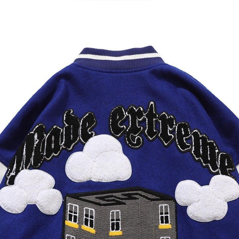 Chaqueta de peluche vintage de fútbol americano