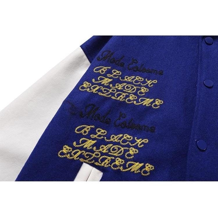 Chaqueta de peluche vintage de fútbol americano