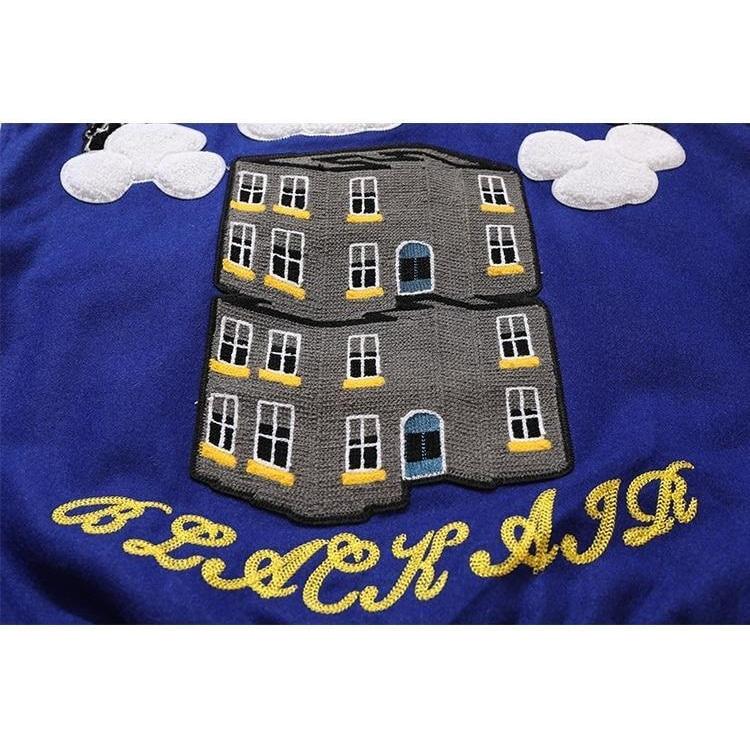 Chaqueta de peluche vintage de fútbol americano