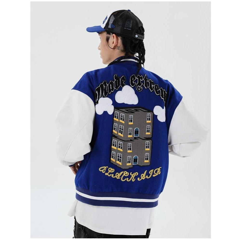 Chaqueta de peluche vintage de fútbol americano