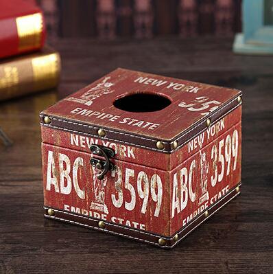 Caja de pañuelos vintage original