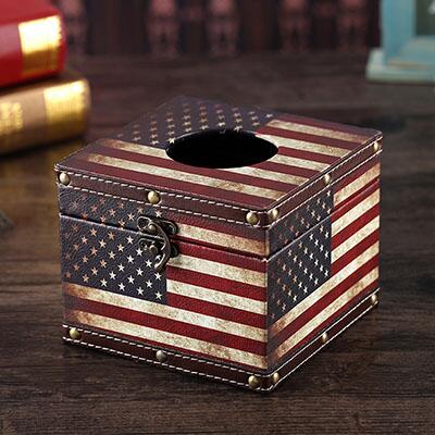 Caja de pañuelos vintage original