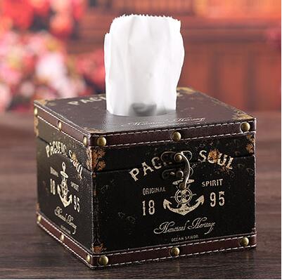 Caja de pañuelos vintage original