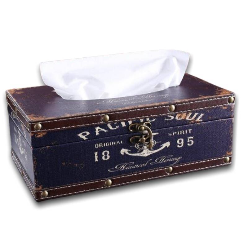 Caja de pañuelos vintage original