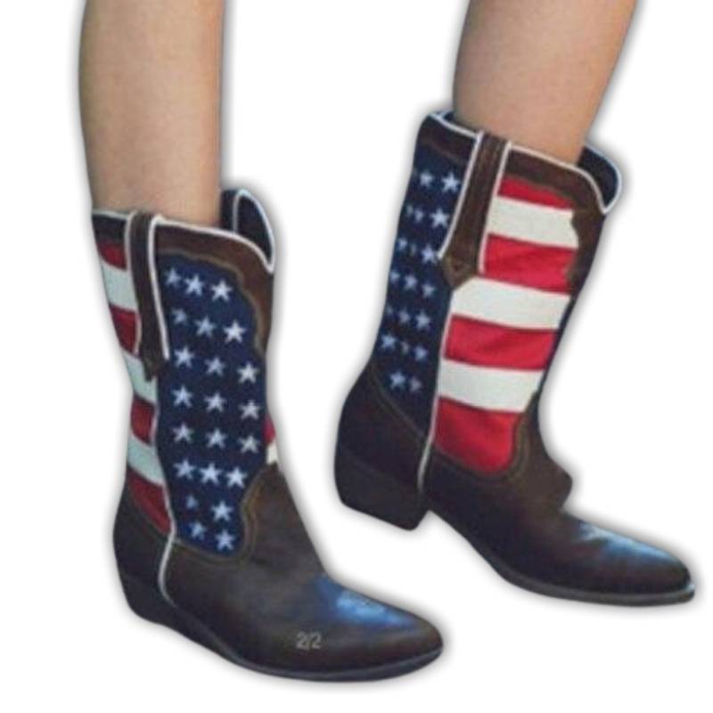 Botas americanas vintage para mujer