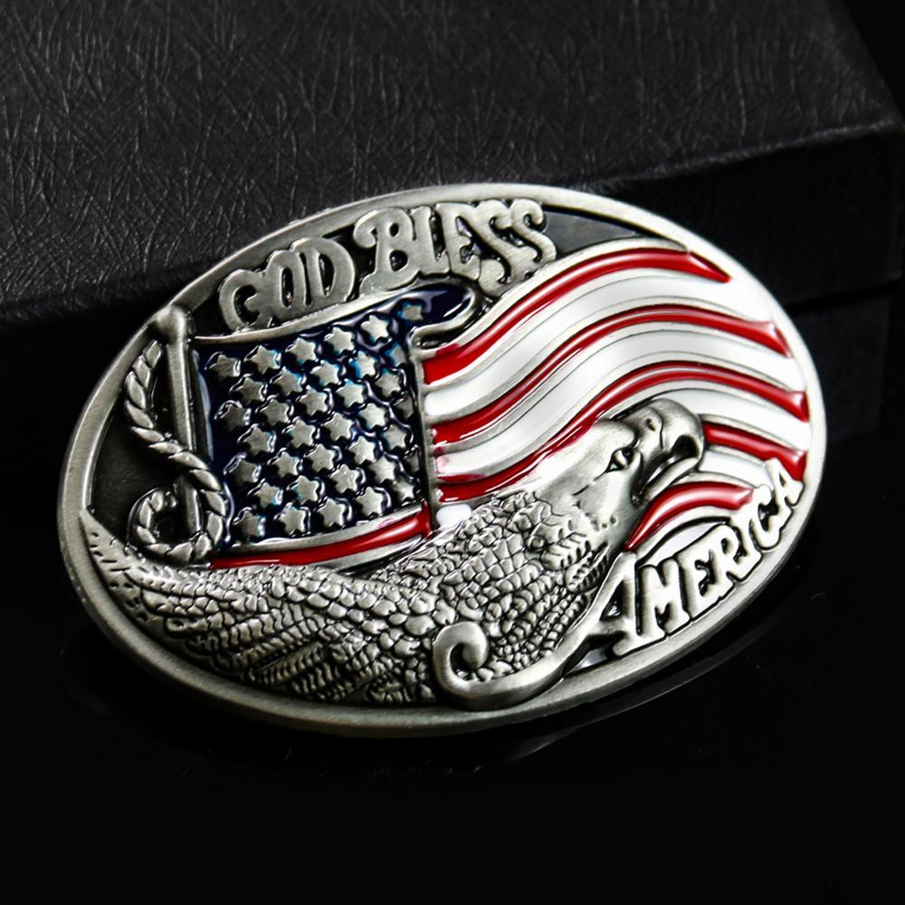 Hebilla de cinturón de hombre americano vintage