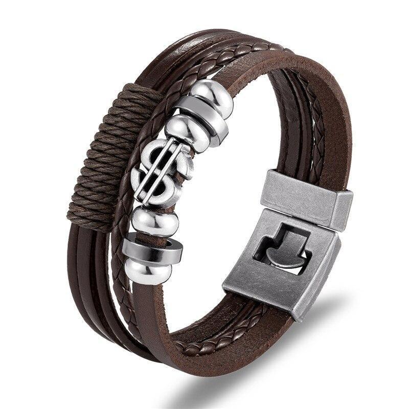 Pulsera India Vintage de Cuero