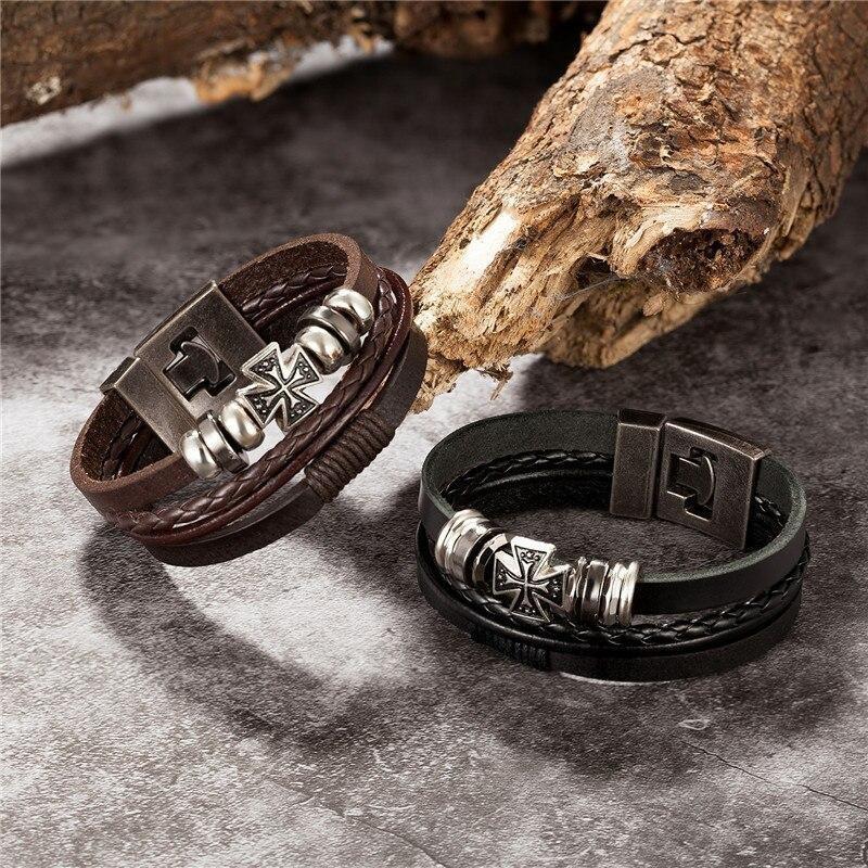 Pulsera India Vintage de Cuero