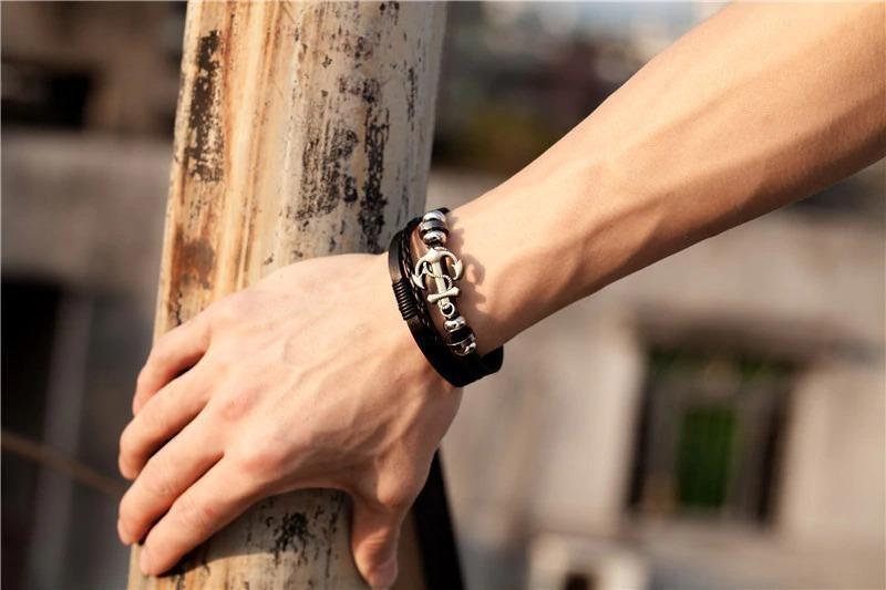 Pulsera India Vintage de Cuero