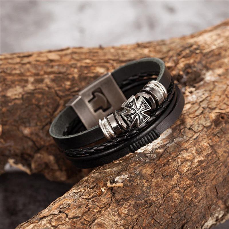 Pulsera India Vintage de Cuero