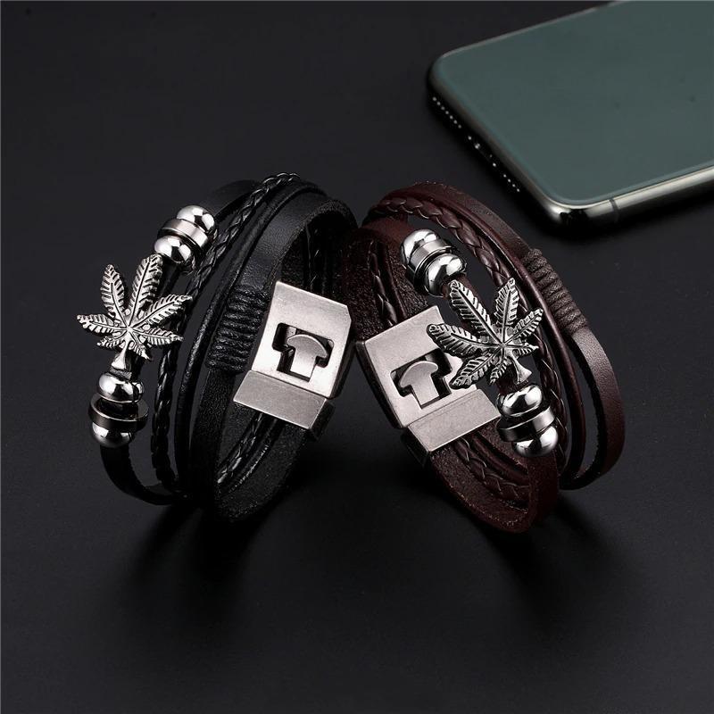 Pulsera India Vintage de Cuero