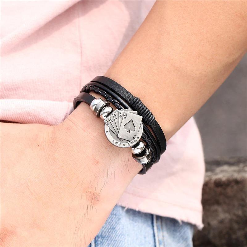 Pulsera India Vintage de Cuero