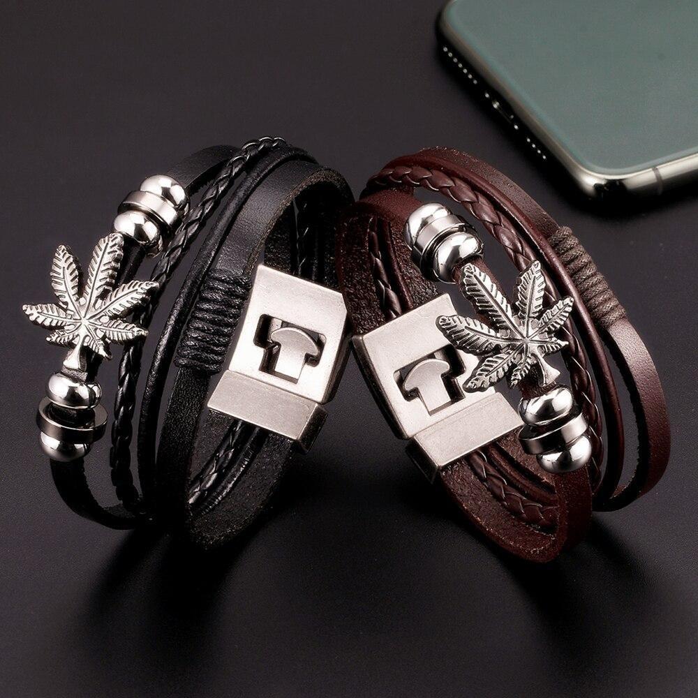 Pulsera India Vintage de Cuero