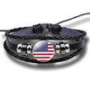 Pulsera vintage con bandera de EE. UU.