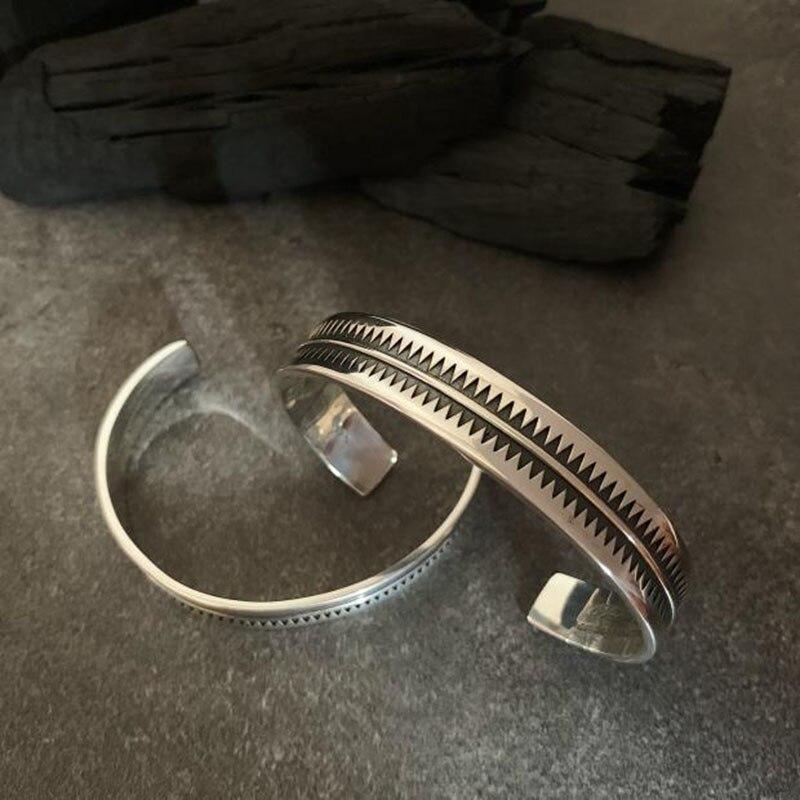 Pulsera de plata india vintage para hombre