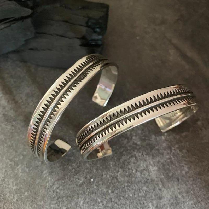 Pulsera de plata india vintage para hombre