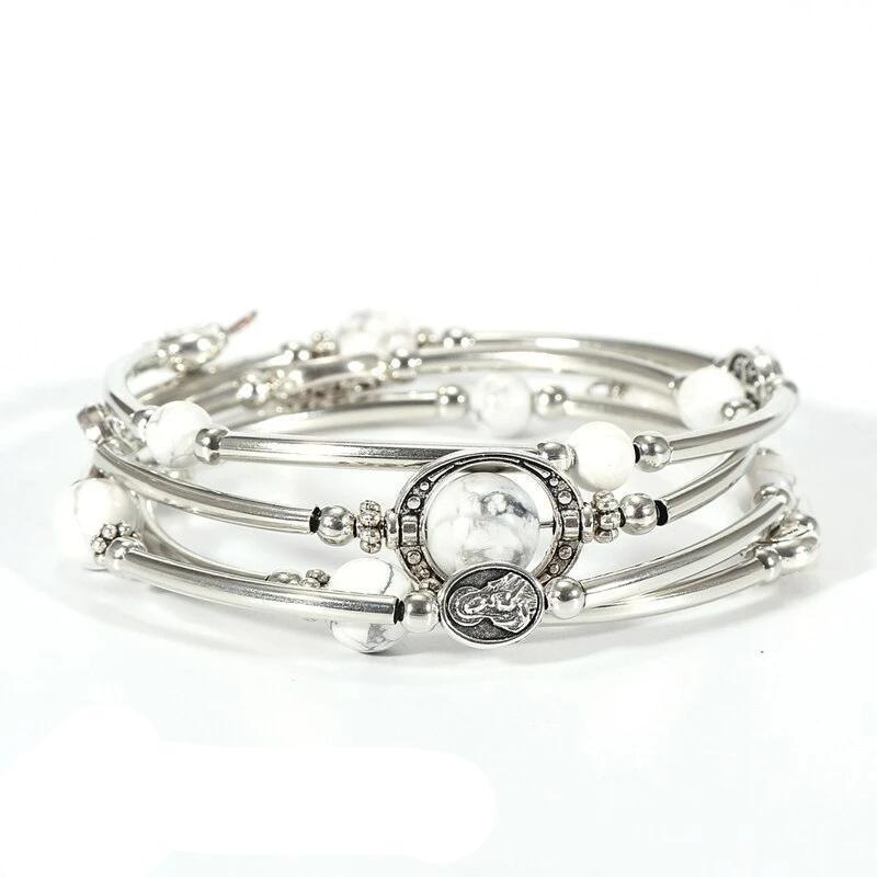 Pulsera vintage de cuentas de semillas indias