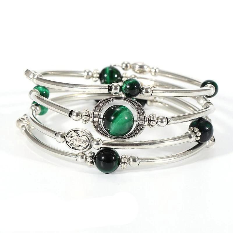 Pulsera vintage de cuentas de semillas indias