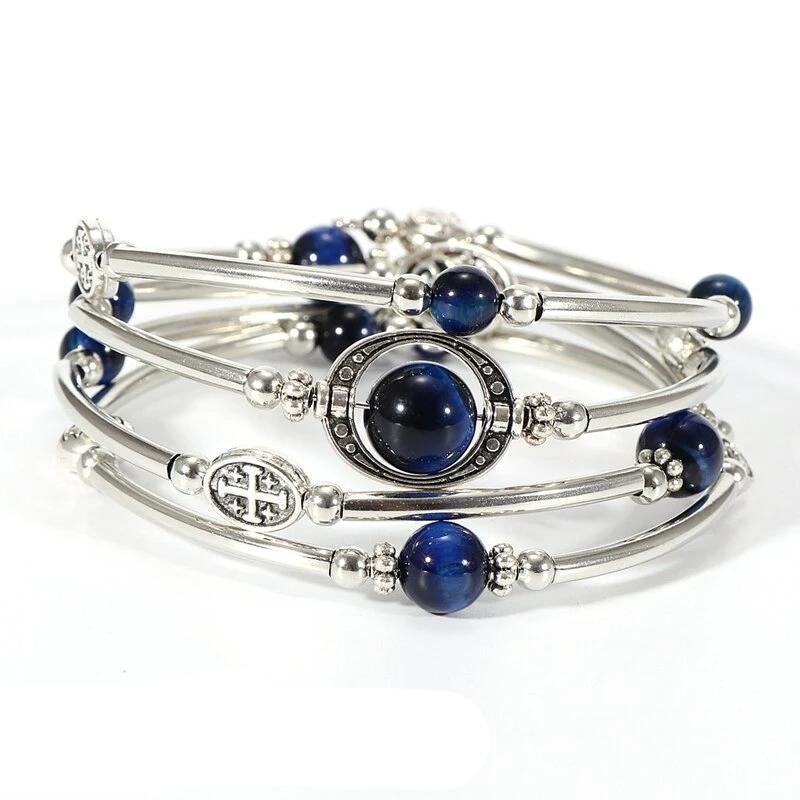 Pulsera vintage de cuentas de semillas indias