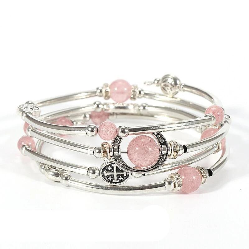 Pulsera vintage de cuentas de semillas indias