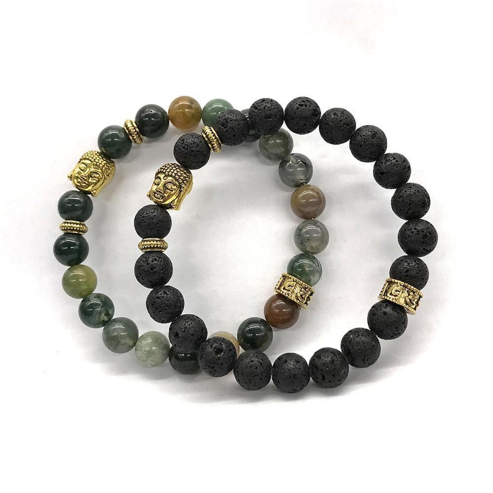 Pulsera de piedra india vintage