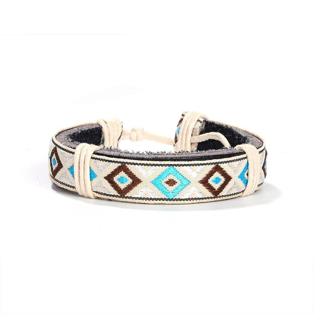 Pulsera India Vintage de Tela