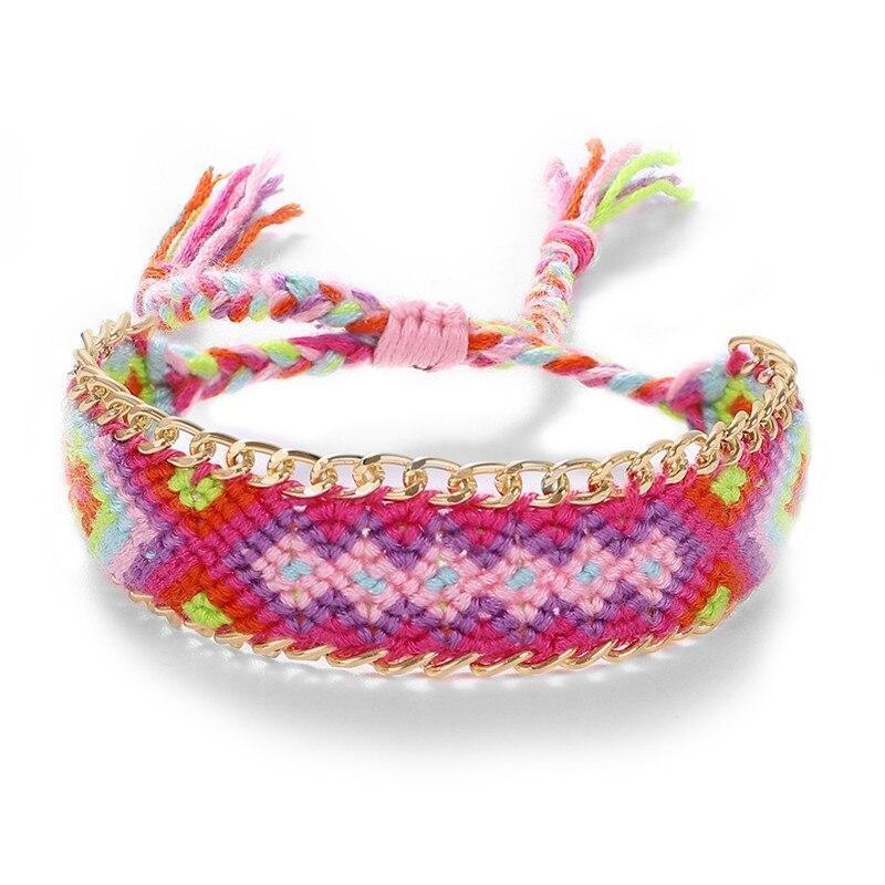 Pulsera India Vintage de Tela