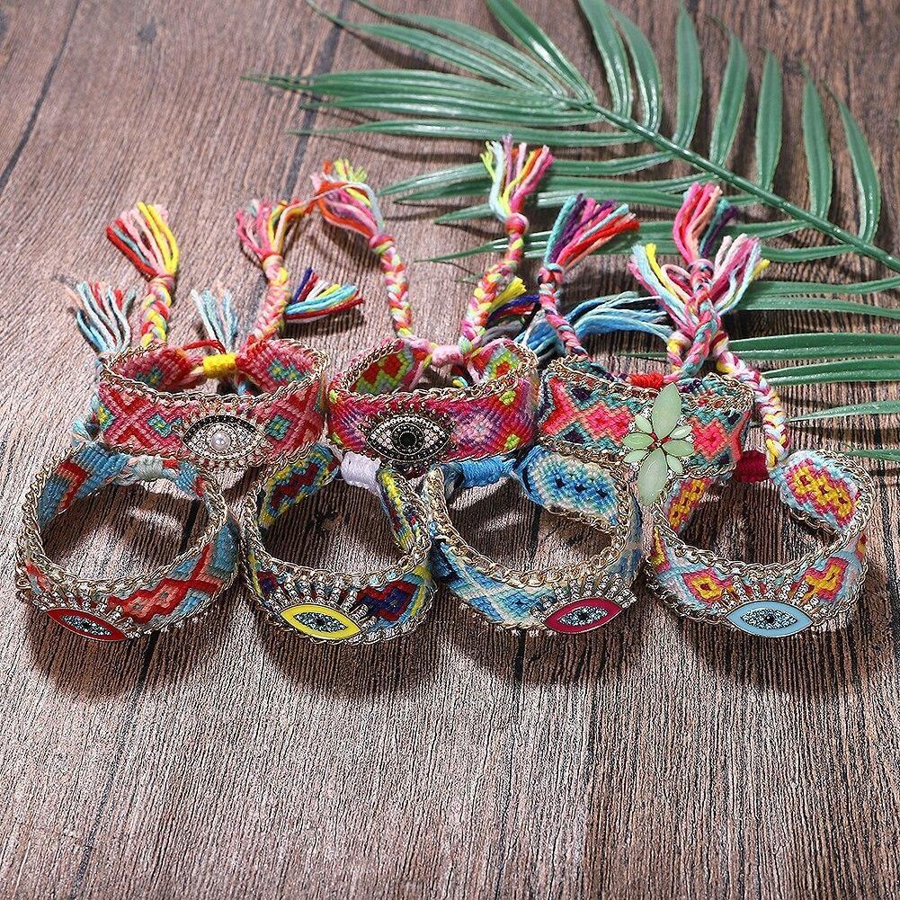 Pulsera India Vintage de Tela