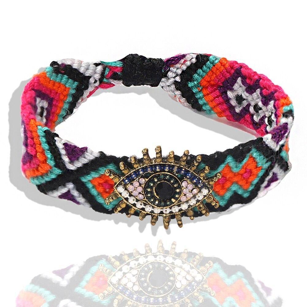 Pulsera India Vintage de Tela