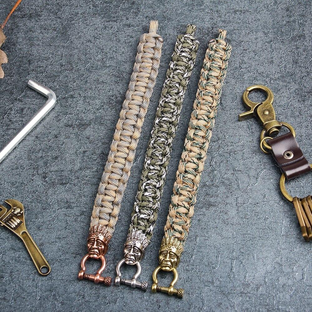 Pulsera de cabeza de indio vintage