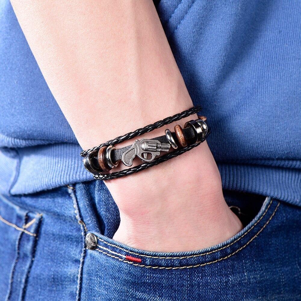 Pulsera vaquera vintage para hombre