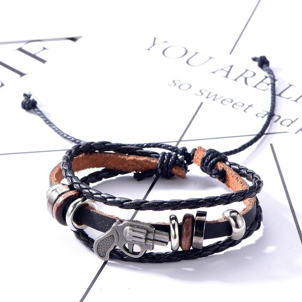 Pulsera vaquera vintage para hombre