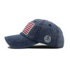 Gorra vintage con bandera americana