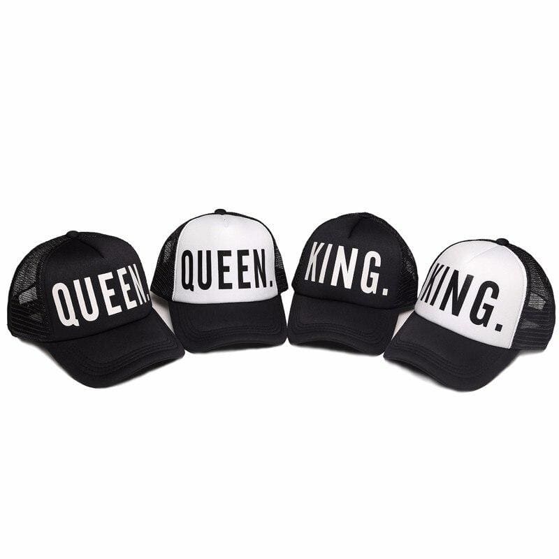 Gorra de pareja Vintage King Queen