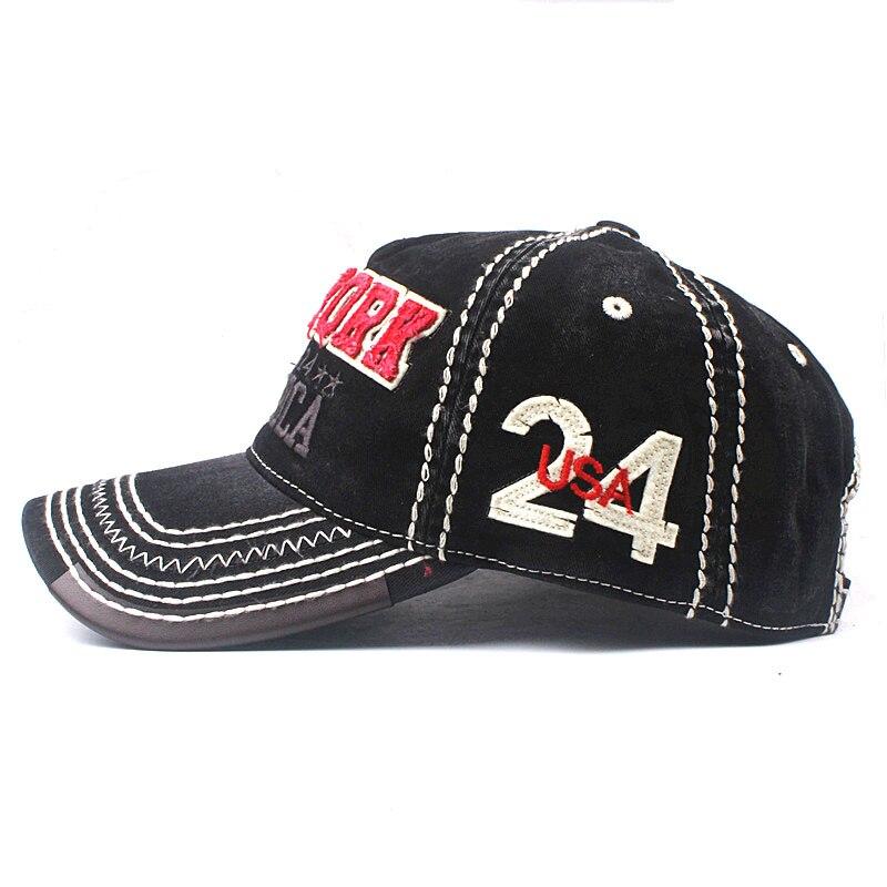 Gorra Vintage New York Roja Y Negra